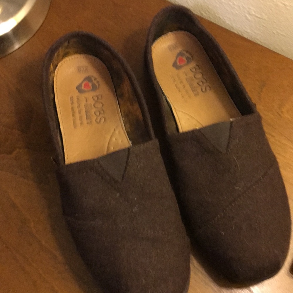 Bobs felted brown shoes